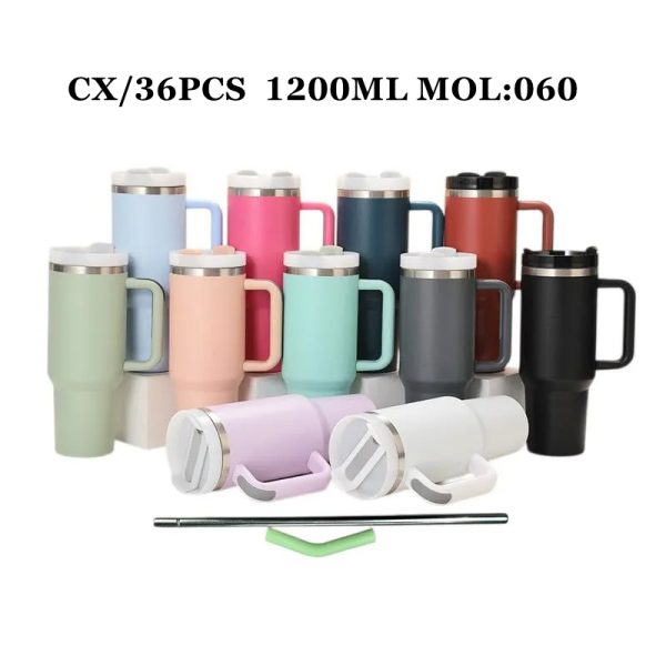 Copo Térmico 1200ML Inox Com Tampa Acrílica