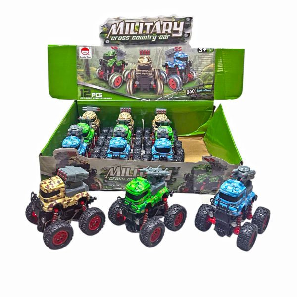 Carrinho de Fricção 4×4 Monster Truck Colorido
