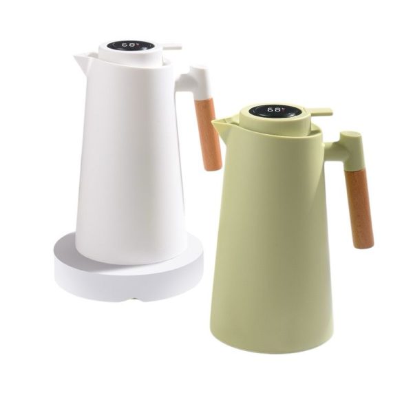 Garrafa Térmica 1 Litro Com Termômetro Led Para Chás / Café Design Moderno