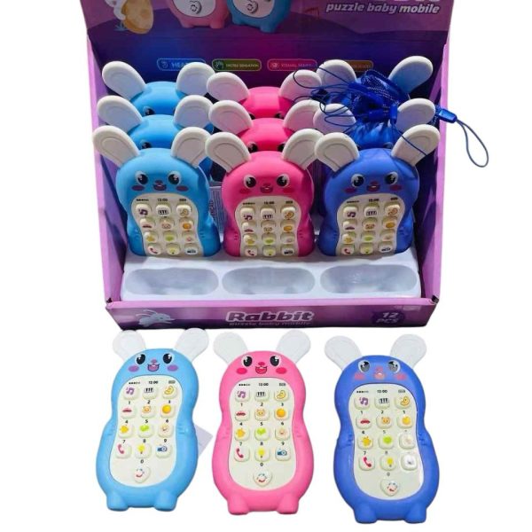 Brinquedo Telefone Celular Com 13 botões Para Aprendizagem Com Som Números