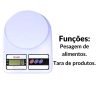 Balança de precisão para cozinha - 10Kg - Com pilhas - Digital - Imagem 2