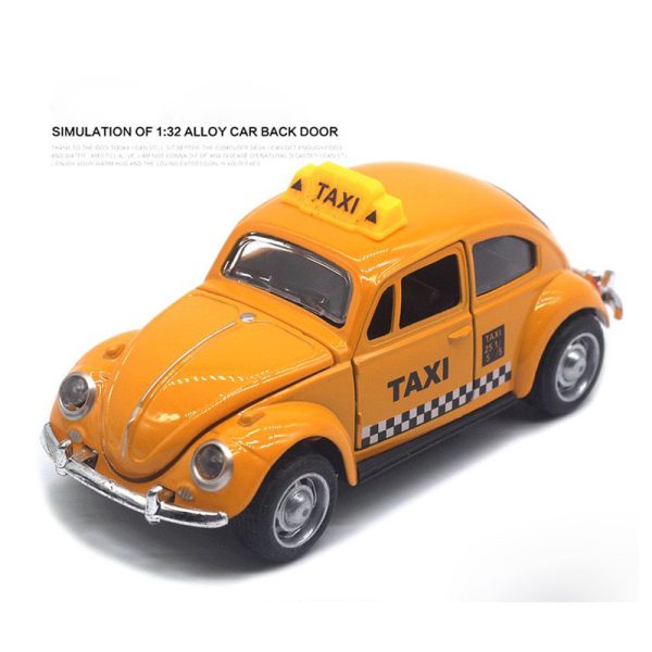 Carrinho Fusca Ferro Fricção Metal Miniatura Brinquedo