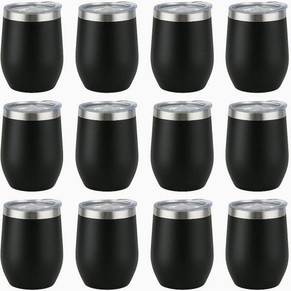 Copo Térmico Cuia 360ML Inox Com Tampa Acrílica (Cor Única)