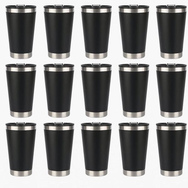 Copo Térmico Com Abridor e Tampa 473ml  (Cor Única)
